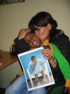 Iris met haar twee zonen: first picture